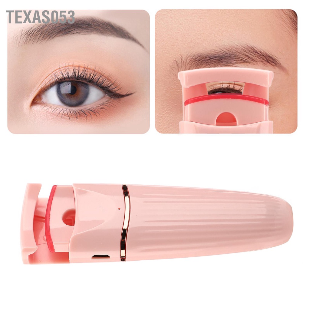 Hàng Sẵn Máy Uốn Lông Mi Bằng Nhiệt cầm tay tiện dụng An toàn USB Sạc hiệu quả lâu dài kích thước nhỏ gọn【Texas053】