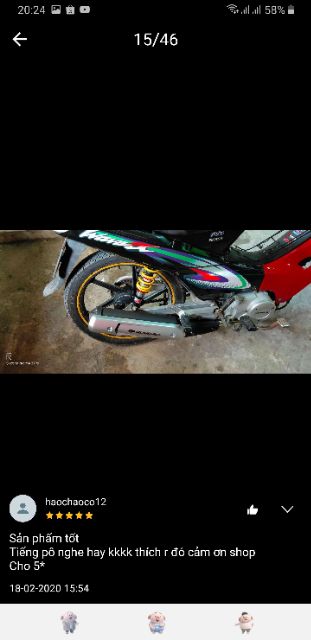 PÔ SPARK ÊM VÀ MÓC ẤM GẮN CHO WAVE, DREAM, WAVE A, RSX, WS110, SIRIUS