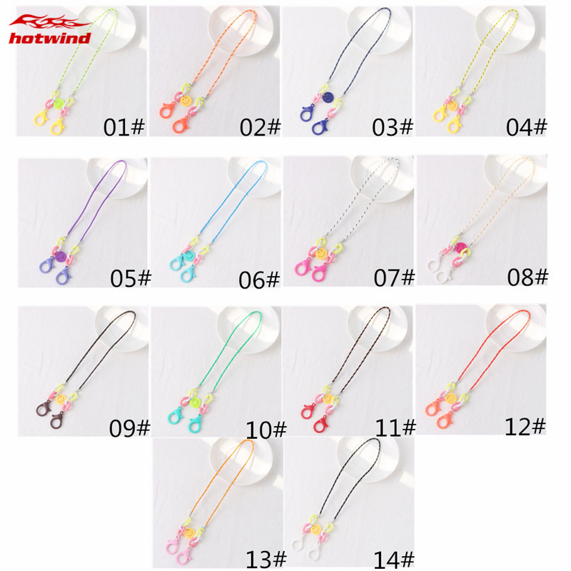 [Hàng mới về] Dây đeo khẩu trang hình mặt cười chất liệu acrylic tiện dụng