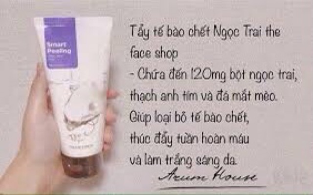 Tẩy da chết ngọc trai The Face Shop Smart Peeling White Jewel Perle HÀN QUỐC | BigBuy360 - bigbuy360.vn