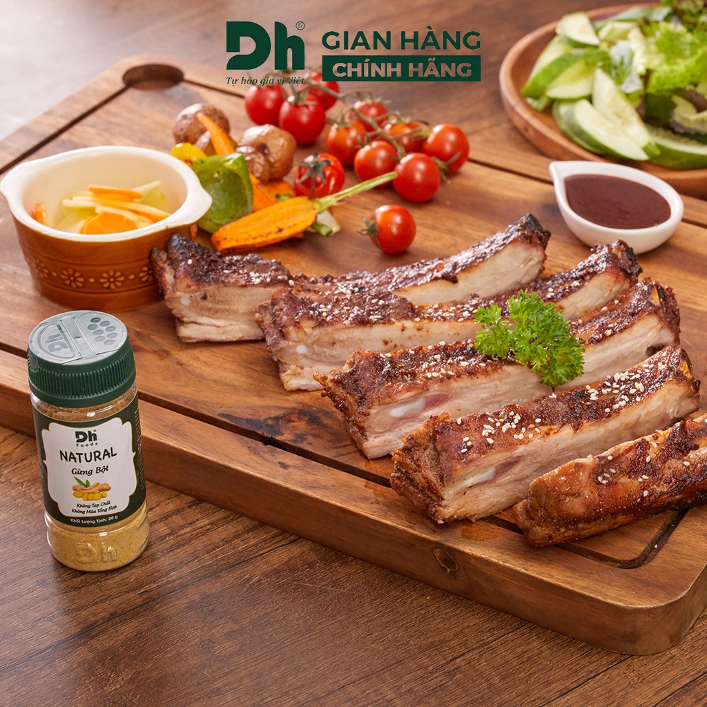 Bột gừng nguyên chất Natural DH Foods chế biến thực phẩm 30gr