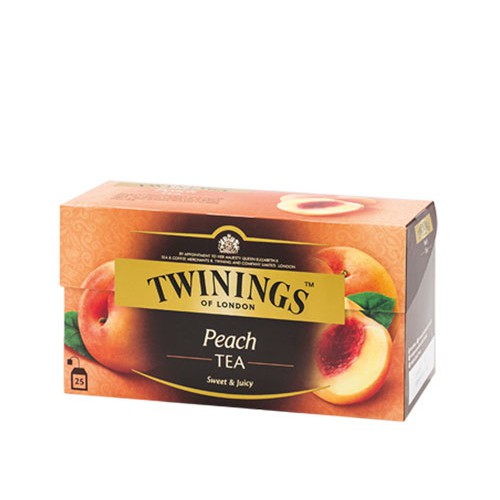 TRÀ ĐEN HƯƠNG ĐÀO TWININGS 25 BỊCH/HỘP
