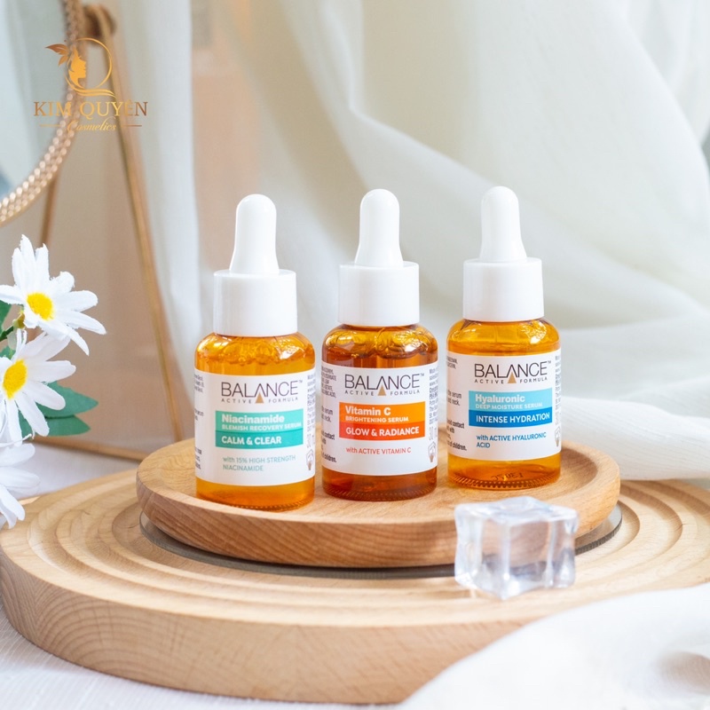 Serum Balance Vitamin C , Niacinamide , Hyaluronic 30ml giúp dưỡng ẩm, sáng da và chống lão hóa vượt trội