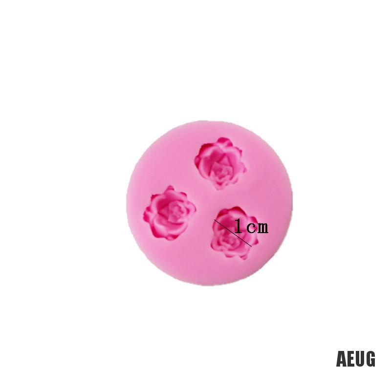 Khuôn silicon làm bánh tạo hình hoa hồng 3D sáng tạo