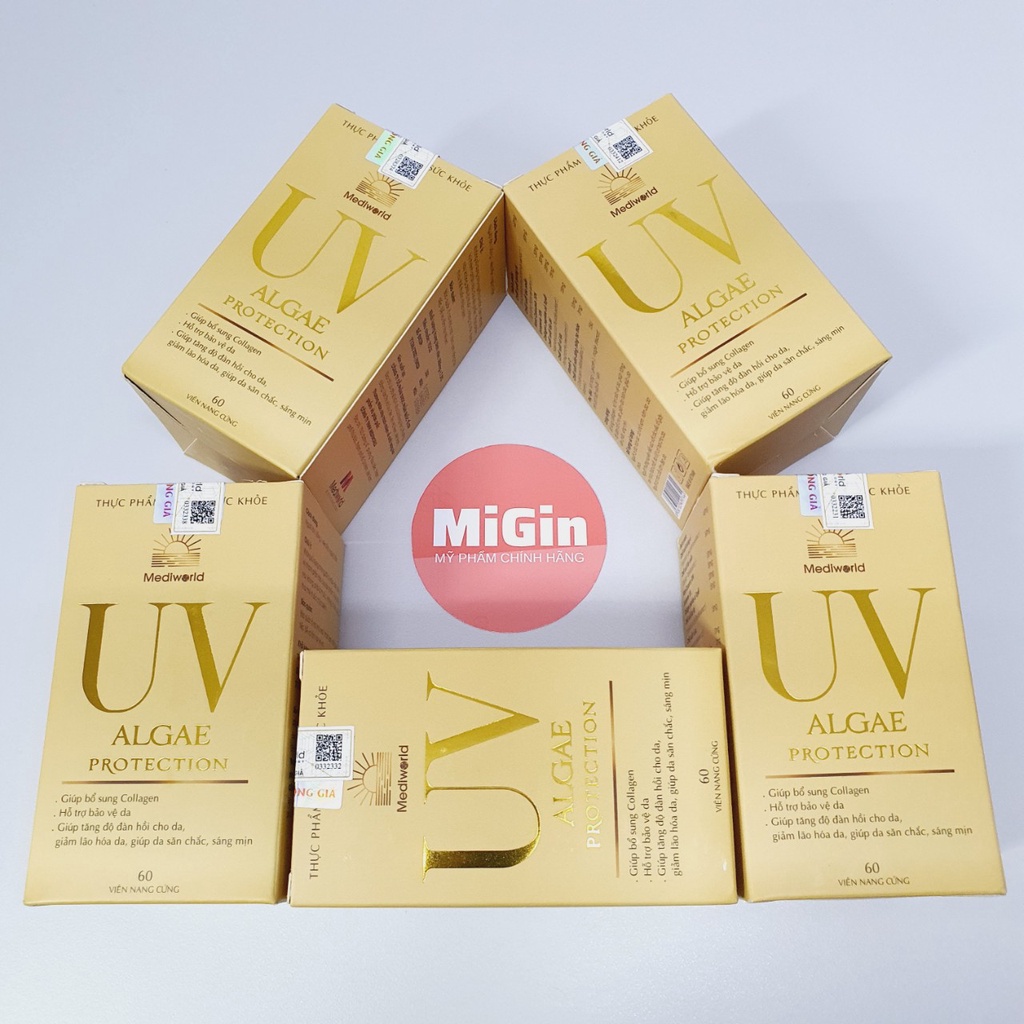 Uv Algae Protection viên uống chống nắng chống lão hóa bổ xung collagen của Mediworld