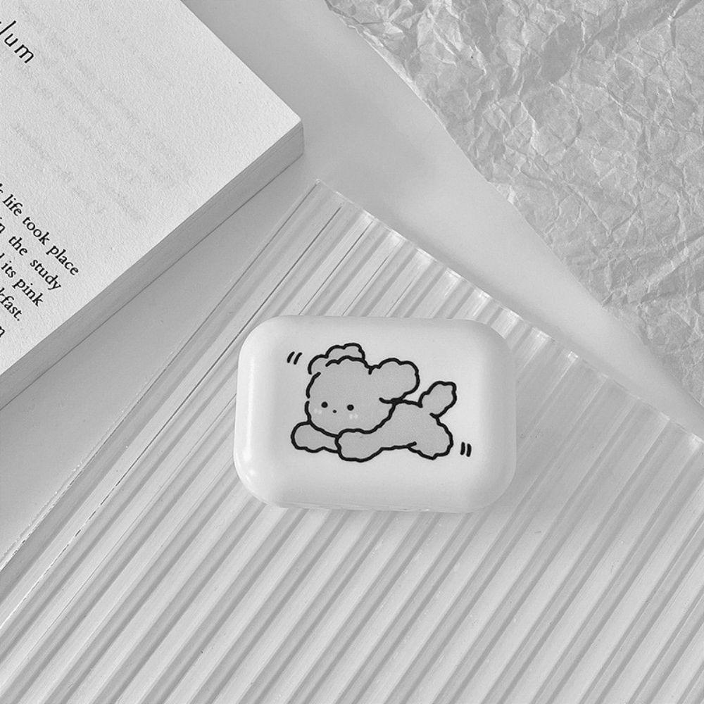 Hộp Đựng Kính Áp Tròng Kèm Gương Mini Họa Tiết Hoạt Hình Cho Cún Cưng Giá Đỡ