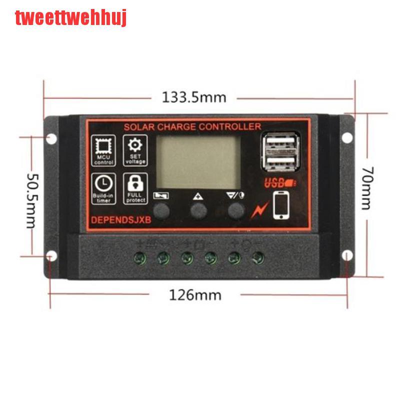 Bộ Điều Khiển Sạc Năng Lượng Mặt Trời 10a-60a Mppt 12v / 24v Chất Lượng Cao