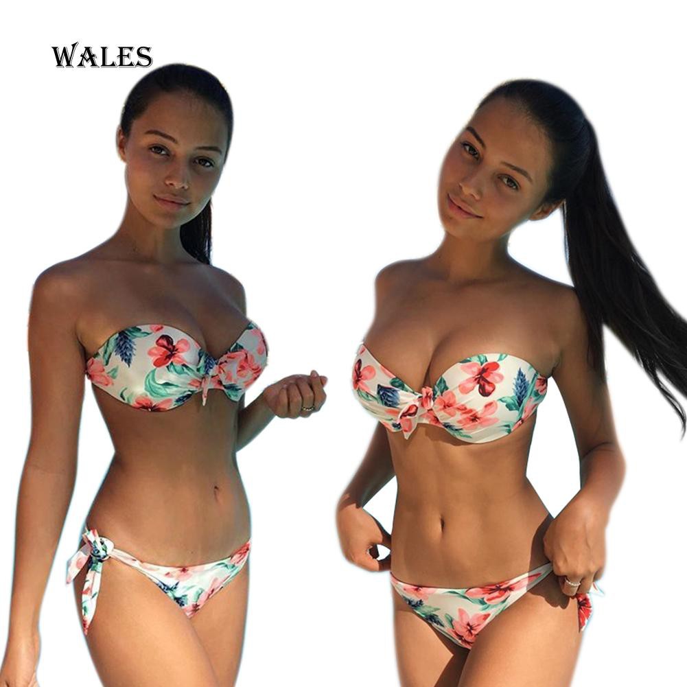 Bộ đồ bơi bikini họa tiết in hoa thời trang phong cách quyến rũ thời trang cho nữ | BigBuy360 - bigbuy360.vn