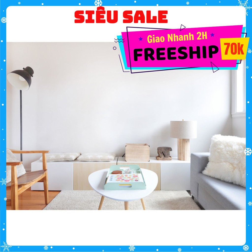 Decal Giấy Dán Tường Trắng Trơn Nhám 10M khổ 45cm siêu đẹp