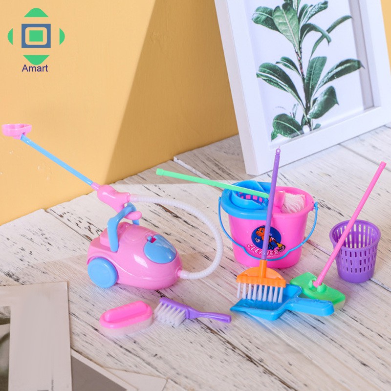 Bộ Đồ Chơi 9 Món Chổi Quét Dọn Nhà Cửa Cho Bé