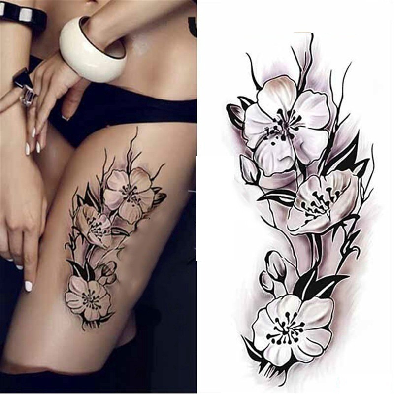 Hình xăm dán hoa hồng