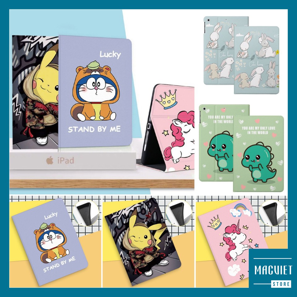 [Viền Silicone] Bao Da iPad Hoạt Hình Cute (P7)