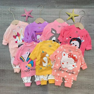 Bộ quần áo trẻ em dài tay thu đông cho bé 7 - 18kg - quần áo thu đông trẻ em Quảng châu (kèm hình và video chụp thật)