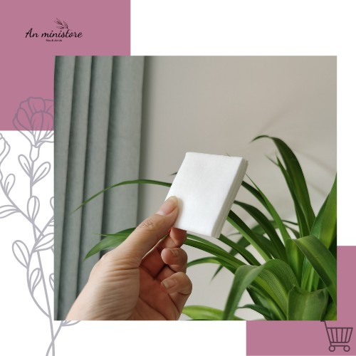 Bông đắp toner cotton 25 miếng, có thể dùng làm bông tẩy trang