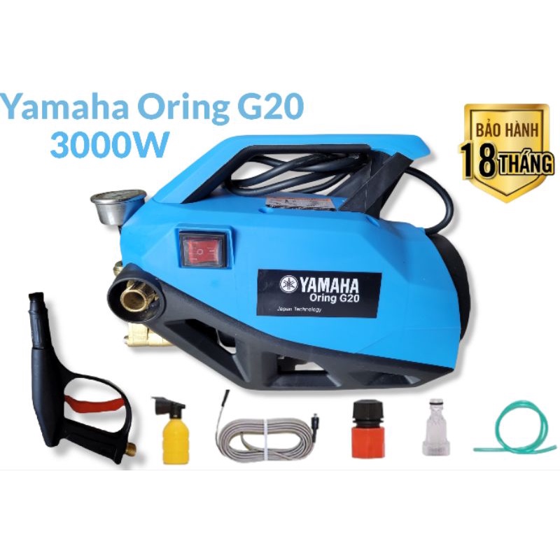 Máy rửa xe Yamaha Oring G20 3000W , bảo hành 18 tháng , lõi đồng 100%