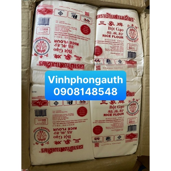 BÔT GẠO THÁI LAN 3 CON VOI 600G - ERAWAN BRAND RICE FLOUR