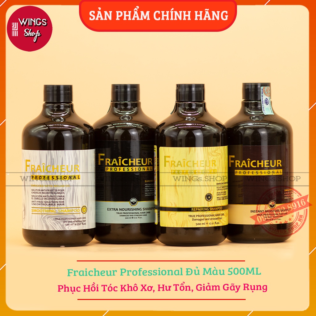 Cặp Dầu Gội Xả Fraicheur Professional Đủ Màu - Phục Hồi Tóc Khô Xơ, Hư Tổn, Cấp Ẩm, Giảm Gãy Rụng | Hàng Chính Hãng