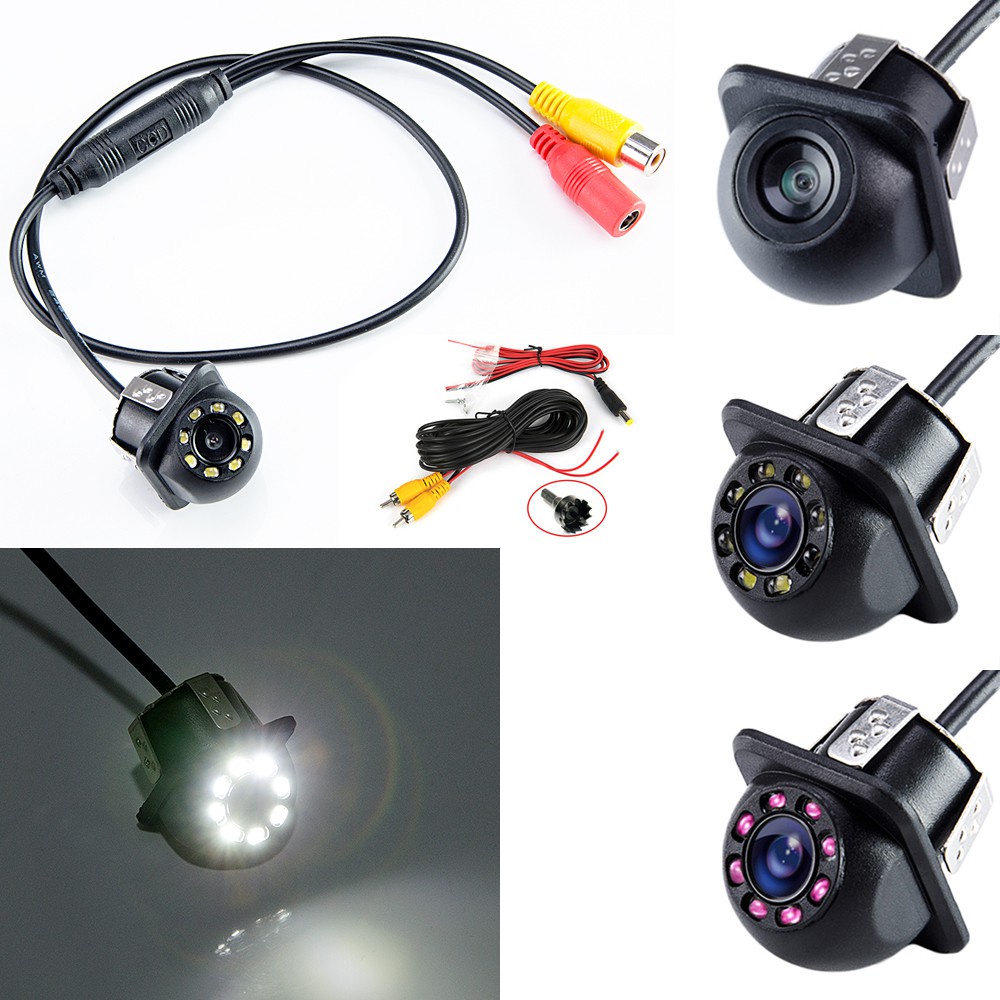 Camera Lùi Xe 4 LED / 8 LED / Hồng Ngoại 120 Độ HD Hỗ Trợ Đỗ Xe Tầm Nhìn Ban Đêm