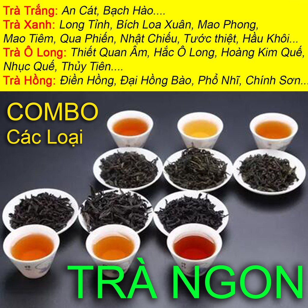 COMBO Các loại Trà 🌿[FREESHIP]🌿Trà xanh, trà ô long, trà đen, trà phổ nhĩ, hàng nội địa, trà ngon hương vị mạnh