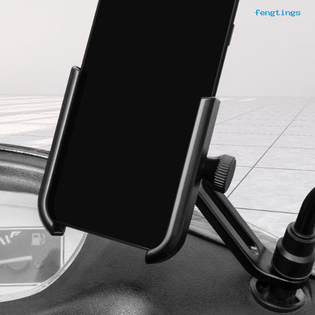 Giá đỡ điện thoại gắn tay lái xe máy bằng hợp kim nhôm có thể điều chỉnh