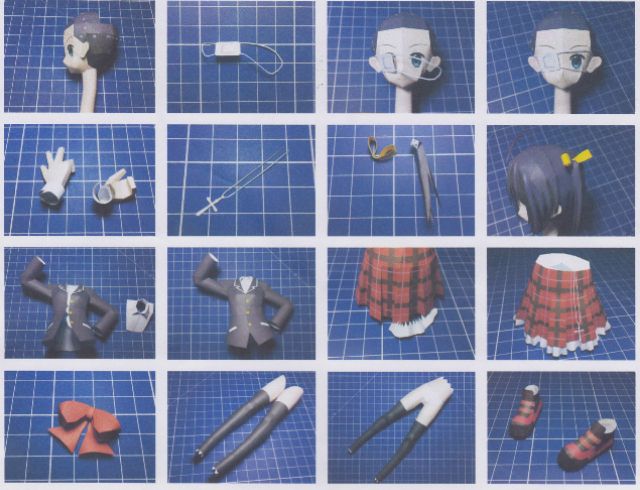 Mô hình giấy anime girl Takanashi Rikka