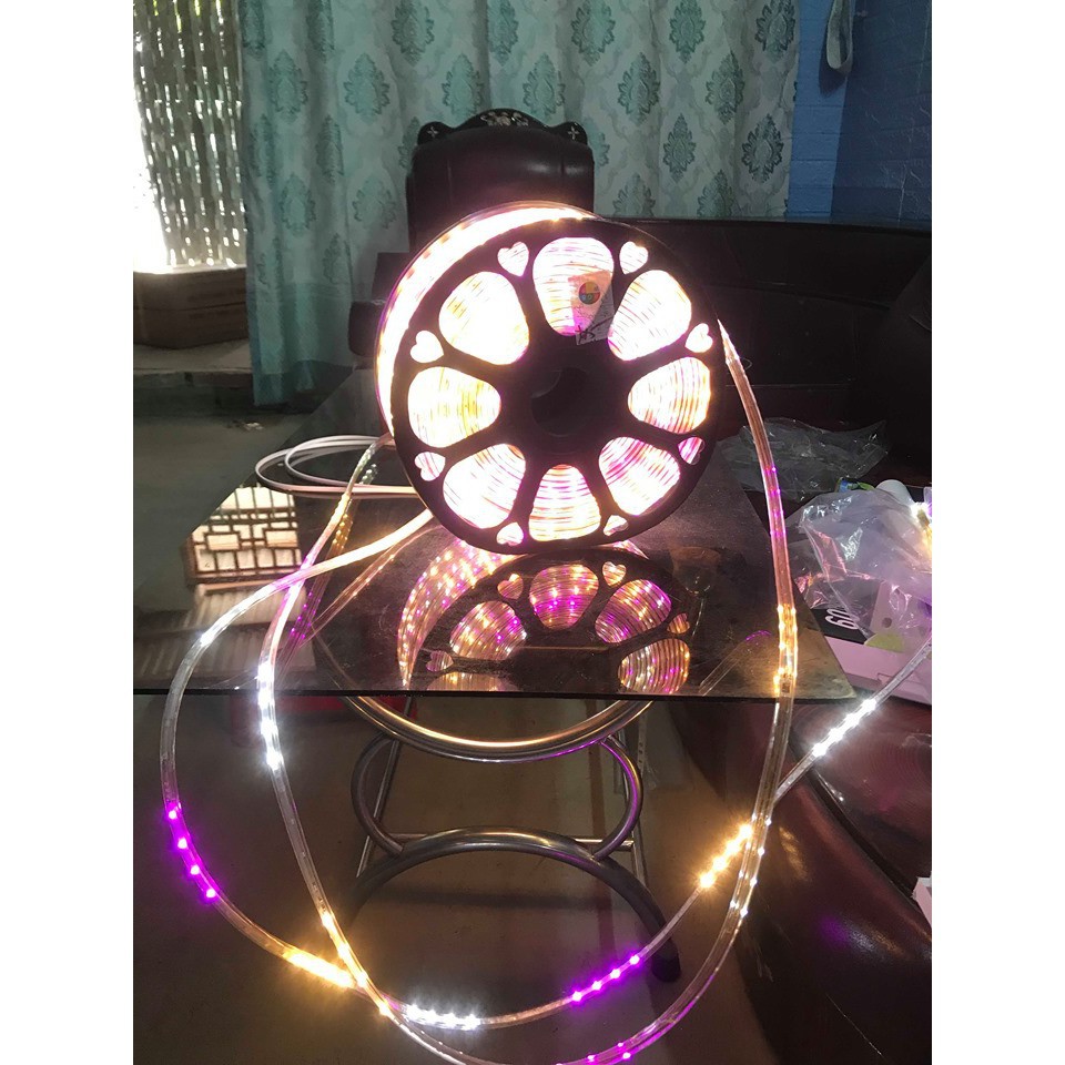 Dây led đuổi 6 màu 2835 10 mét tặng kèm nguồn cắm điện ( Giá sỉ LH zalo 0987541215)