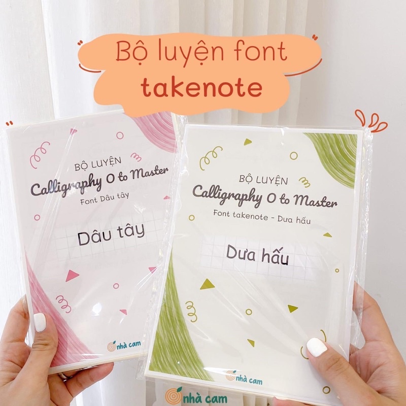 Bộ Luyện Chữ Calligraphy Giấy Caro Nhà Cam