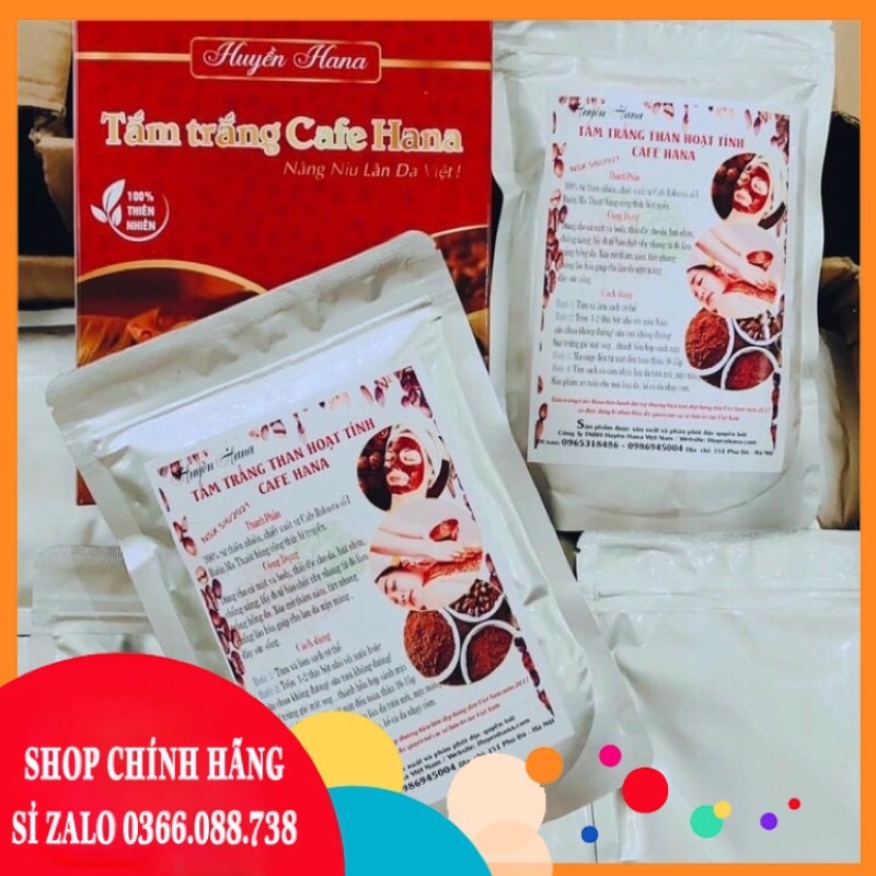 Lẻ 1 gói dùng thử bột cafe than hoạt tính Buôn Mê Thuột Huyền Hana