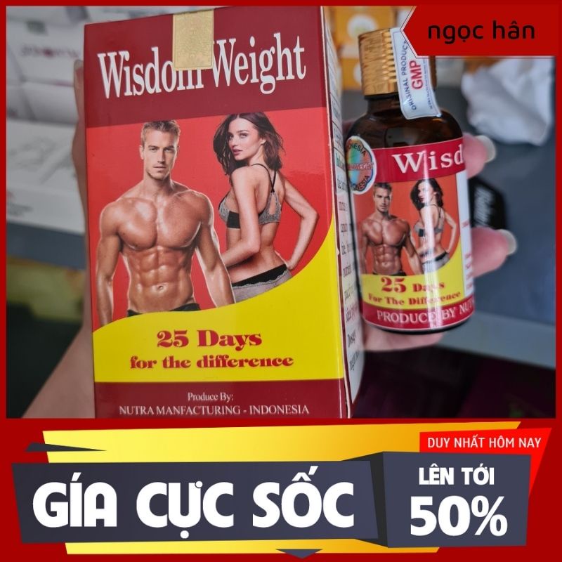 Tăng cân WISDOM hỗ trợ tăng cân hiệu quả, không tích nước không mệt (chính hãng)