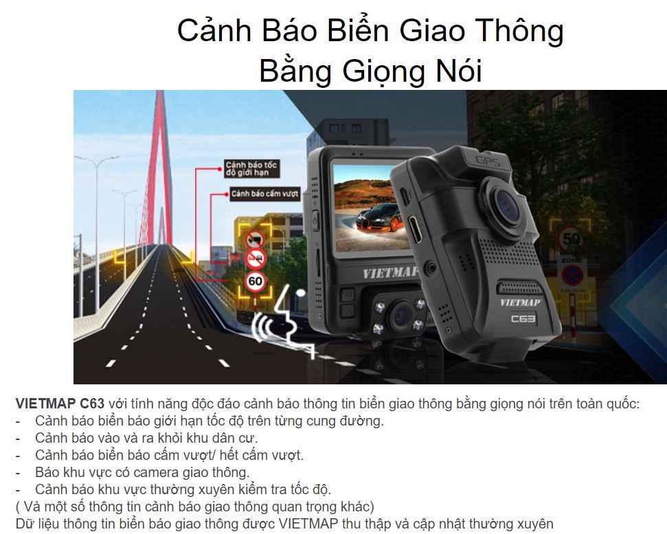Vietmap C63 (Tặng kèm Thẻ nhớ 32GB) | BigBuy360 - bigbuy360.vn