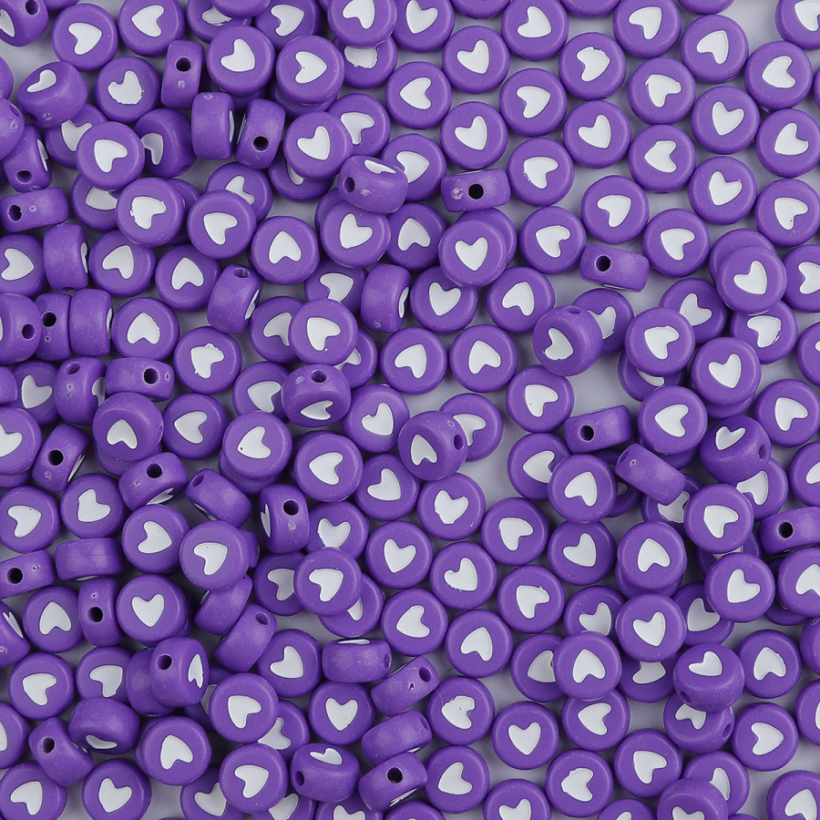 Set 100 Hạt Cườm Nhựa Acrylic 7x4mm Nhiều Màu Sắc Dùng Làm Đồ Chơi Cho Bé