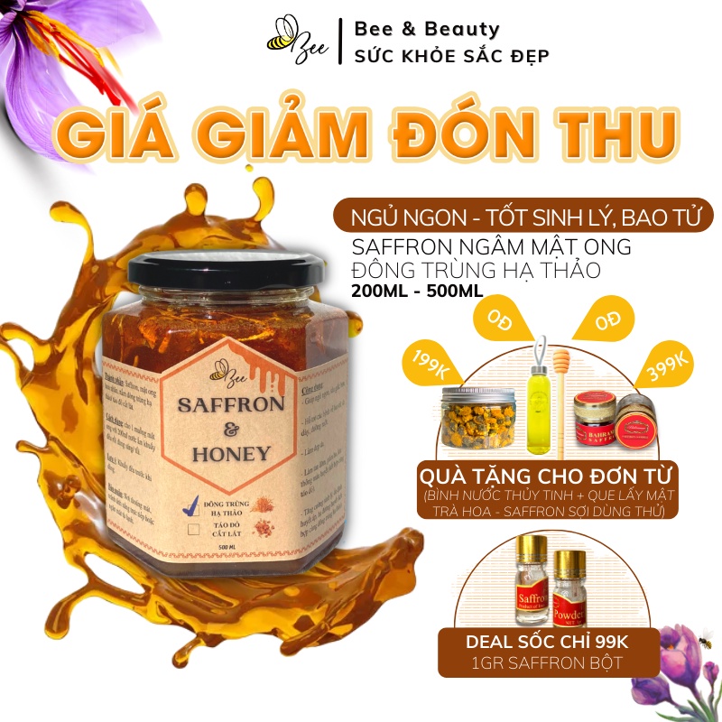 SAFFRON ĐÔNG TRÙNG HẠ THẢO NGÂM MẬT ONG