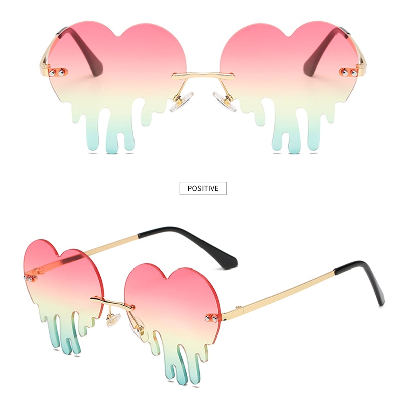 Kính Mát Hình Trái Tim Tan Chảy Độc Đáo 2021