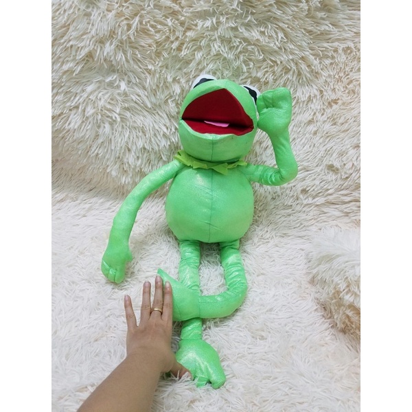 gấu bông Ếch Kermit size to 50cm nhám chính hãng nhồi bông