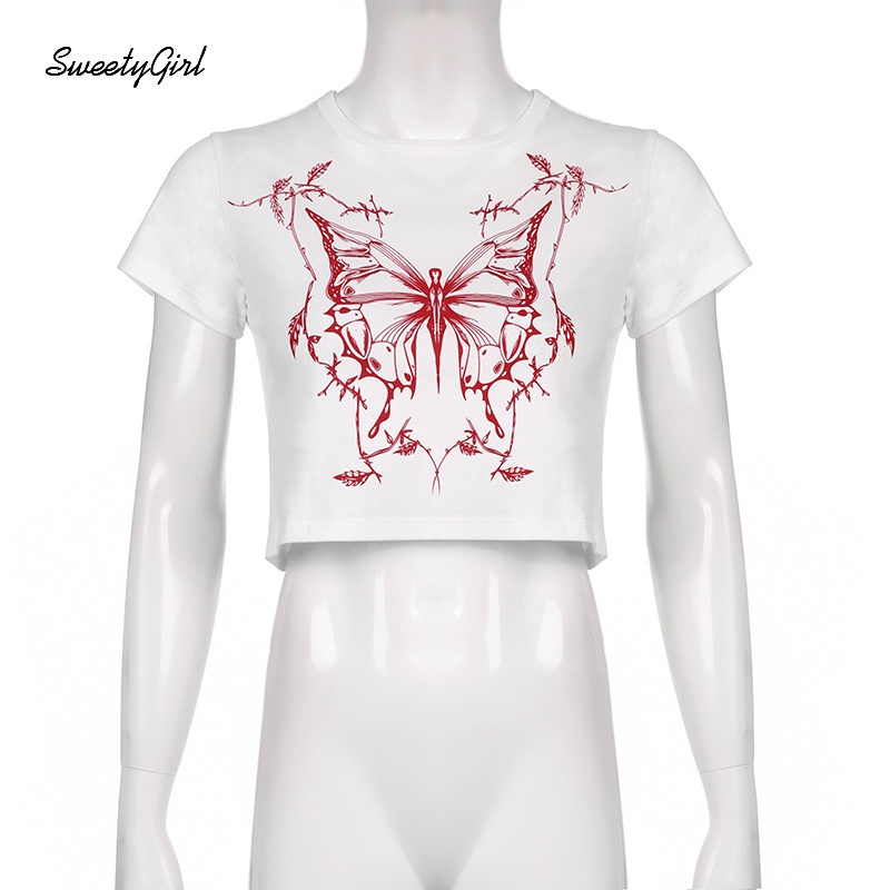 Áo Thun Tay Ngắn Cổ Tròn In Họa Tiết Thời Trang Dành Cho Nữ 2022