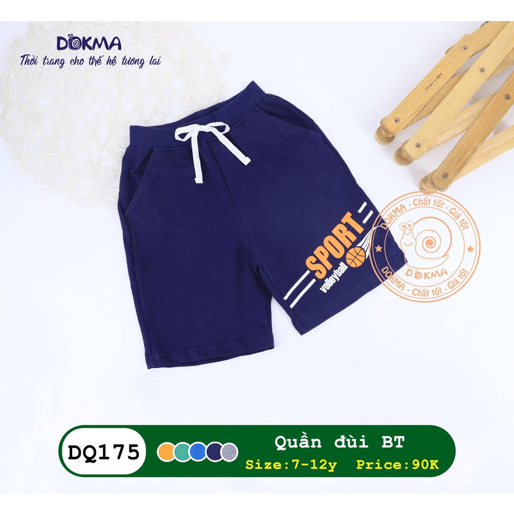 Quần đùi quần ngố bé trai Kid đại Dokma 7-12y Dokma