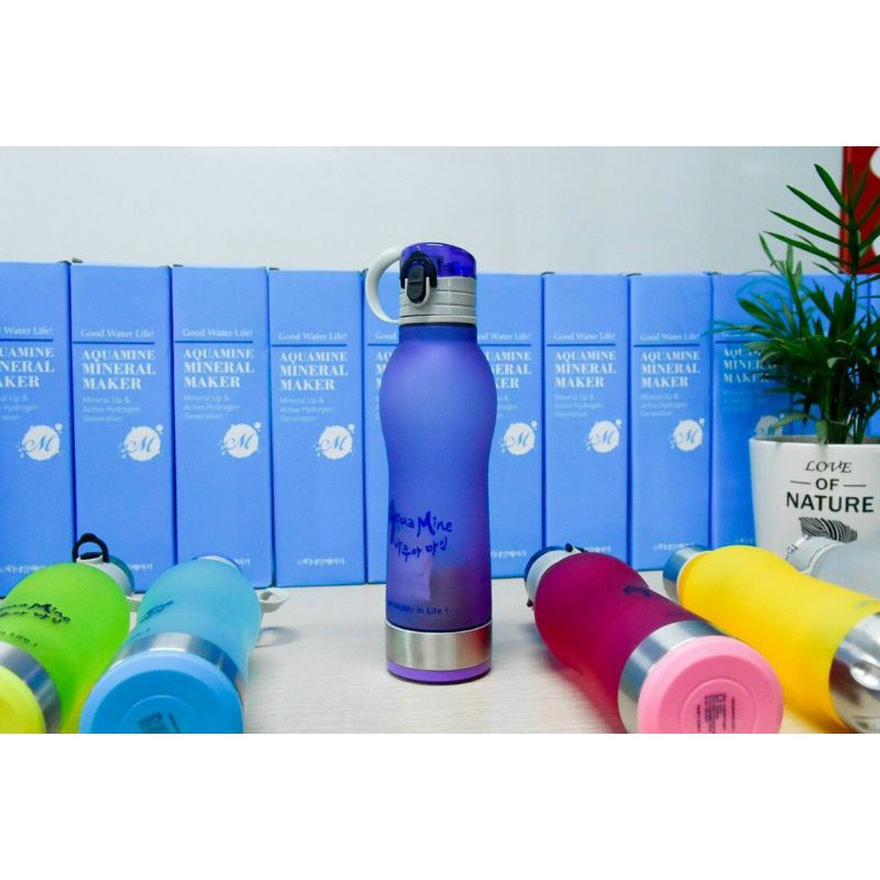Bình Nước Tạo Ion Kiềm Aquamine 500ml