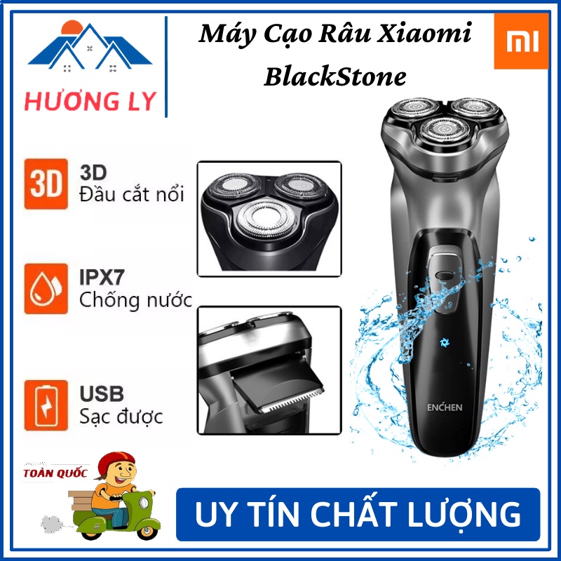 Máy Cạo Râu Xiaomi Enchen BlackStore Máy Kháng Nước IPX7  Đầu 3 Lưỡi Dao Tiện Lợi - Bảo Hành 12 Tháng