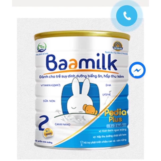 Sữa Baamilk dành cho trẻ từ 1-15 tuổi (hàng kèm quà tặng)