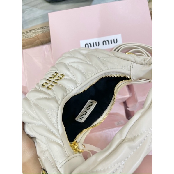 Túi Miu Miu sz20cm fullbox màu trắng