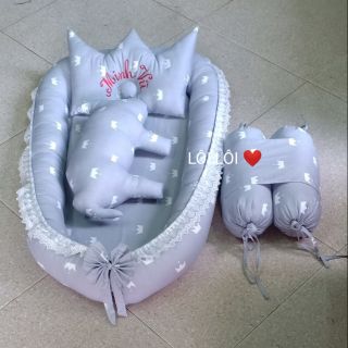Combo nôi vải, gối lõm, gối ôm và gối chặn