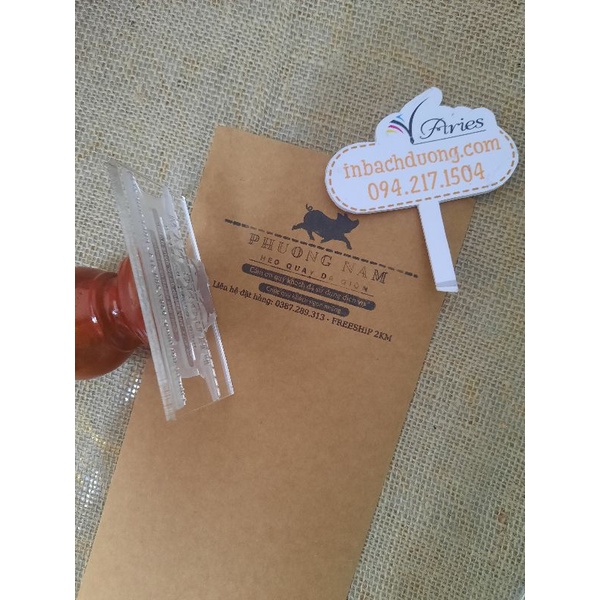 Nhận in khắc dấu đóng hộp carton In Bạch Dương