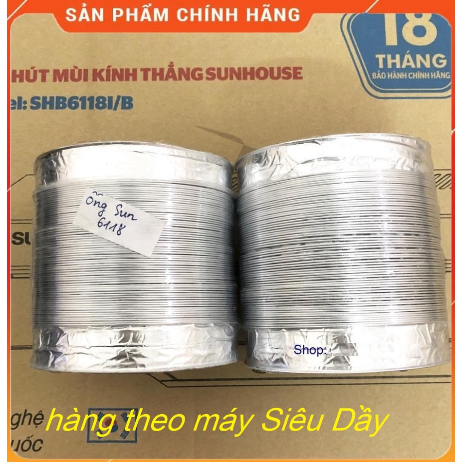 Đầu Nối / Van nối Quạt Hút mùi , Ống Nhôm tròn nhún sun thông gió Dẫn Khói thoát khí - Chính Hãng SIêu Dầy