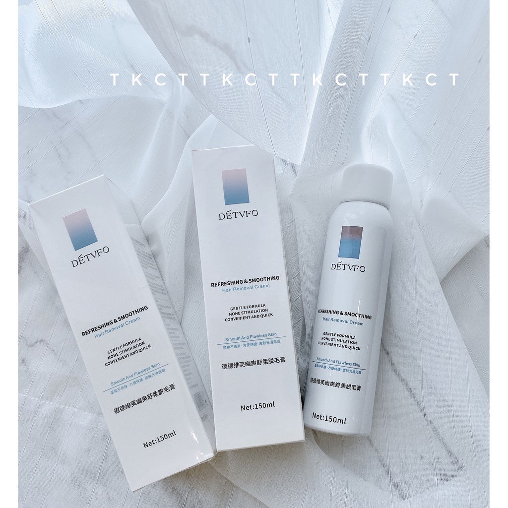 Kem Xịt Tẩy Lông DETVFO Hộp Trắng