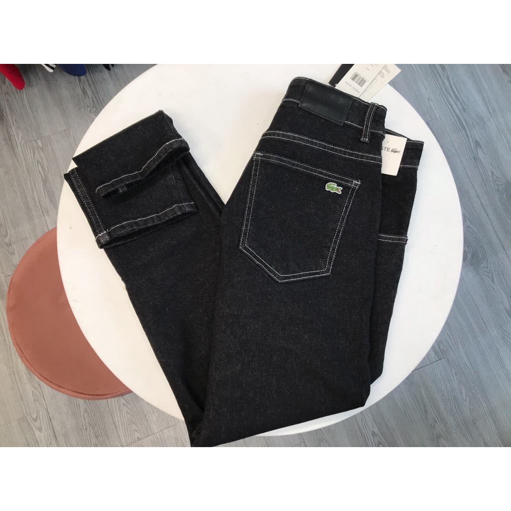 Quần Jeans Lacoste indigo xám chỉ trắng ShopeeNội dung 2