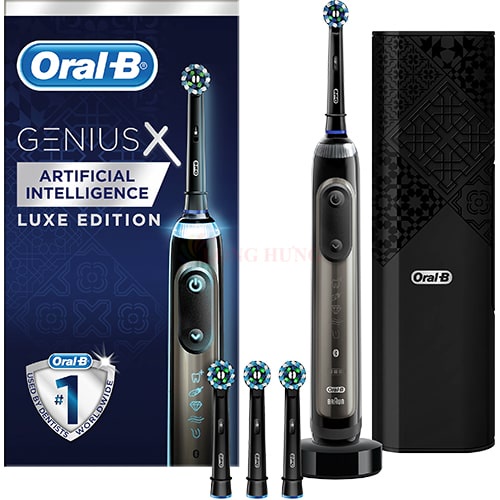 Bàn chải điện Oral-B Genius X 20000 Luxe Edition - Hàng nhập khẩu