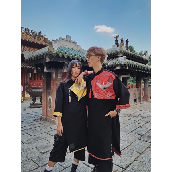 [ẢNH THẬT] Áo Dài Thêu Hạc Rippon