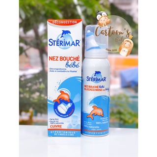 Muối biển xịt mũi Sterimar cá heo Pháp