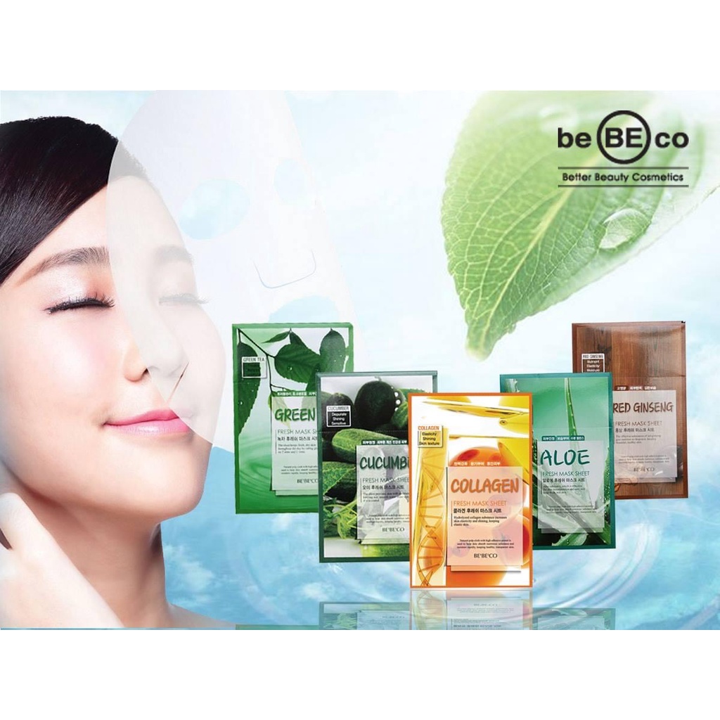 Mặt nạ dưỡng da tinh chất BEBECO Collagen Fresh Mask Sheet 23G