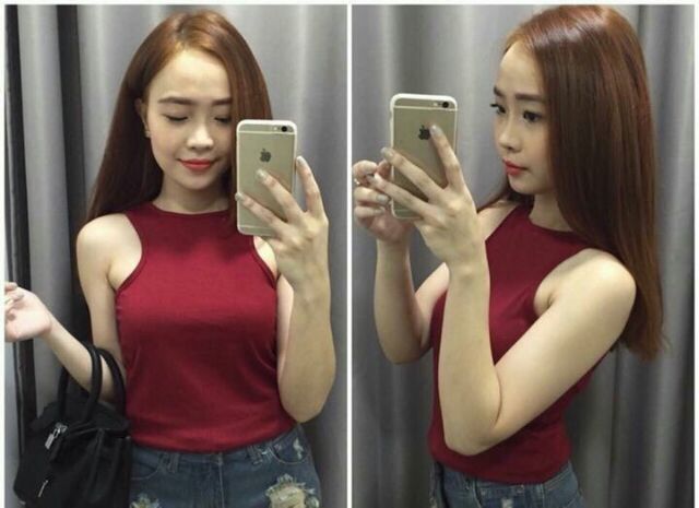 Áo ba lỗ ngược croptop SN040 BLN003